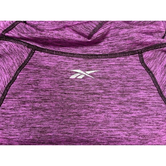Reebok Womens M Playwarm Performance Cowl Neck Magenta Pullover w Thumbholes - Picture 5 of 16